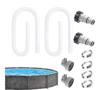 Tubo di ricambio per piscina, kit di riparazione per piscina a terra, tubo di manutenzione Pol, tubo di interconnessione da 3,8 cm per flusso d'acqua e pulizia, tubo resistente per la protezione della