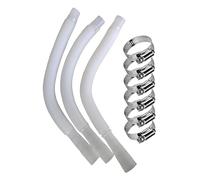 Tubo di ricambio per piscina, tubo pompa filtro piscina - Set di tubi pompa per piscina di ricambio, 3 pezzi con morsetti | Forniture per piscine per vasche idromassaggio, pisci
