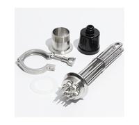 Tubo Di Riscaldamento, Elemento Riscaldante For Riscaldatore Elettrico Trifase 304SS Da 2", 3 KW, 6 KW, 9 KW, 12 KW, 380 V, For Produzione Casalinga Con Morsetto E Giunto.(5pcs,380V_12KW 350L)