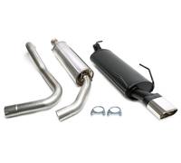 Tubo di Scappamento 1x70x140mm per Saab 9-3 Aerovers. I Tipo YS3D Restyling 2.0T