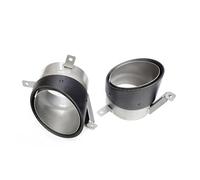 Tubo di Scarico 1 Paio Di Terminali Di Scarico Ovali In Fibra Di Carbonio Per R8 V10 2010-2015 Di Scarico Con Marmitta(Round style)