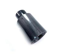 Tubo di Scarico 1 Pezzo Di Punta Per Marmitta Scarico Posteriore Nera Lucida Da 170 Mm Lunghezza Per Universale Per BMW(IN 57MM-OUT 93MM)