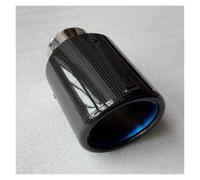 Tubo di Scarico 1 Pezzo Singolo Auto Scarico Punte Blu Tubo Rotolo Lucido Ugelli Coda Terminale Marmitta Punta Per Tutte Le(ID 70MM-OD 76MM)