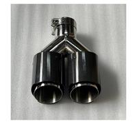 Tubo di Scarico 1Pc Doppio Terminale Di Scarico Lucido Punta Silenziatore Per BMW Universale(ID 54MM-OD 101MM)