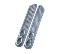 Tubo di scarico 2 pezzi/set punta del silenziatore di scarico per accessori per tubi per auto Manichino in gomma ABS doppio per adesivi per Car Styling(3)