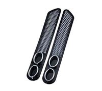 Tubo di scarico 2 pezzi/set punta del silenziatore di scarico per accessori per tubi per auto Manichino in gomma ABS doppio per adesivi per Car Styling(1)