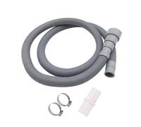 Tubo di scarico 70/150/200 cm, lavatrice, lavastoviglie, tubo di scarico acque reflue, tubo di prolunga con fascetta stringitubo(200CM)