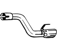 Bosal Tubo di scarico 750-245 per Opel/Vauxhall Astra J (P10) 1.4 Turbo 120/140 CV