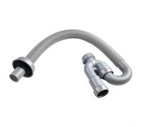 Tubo di scarico a forma di U per lavabo, per sistema idrico di drenaggio delle fognature, sifone flessibile retrattile per installazione di impianti idraulici per bagno, cucina, materiale plastico