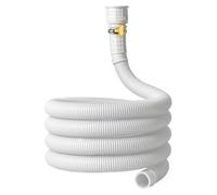 Tubo di scarico AC, 3 m, con giunto in gomma tagliabile, diametro del foro di 2,5 cm, tubo di scarico per riscaldatore, secchio, stagno, acquario, interno