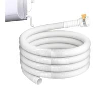 Tubo di scarico 'acqua AC, 3 m di scarico portatile AC, flessibile con morsetto in gomma tagliabile, diametro del foro di 2,5 cm, tubo per condotto essiccatore, riscaldatore, raffreddamento, casa
