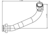Tubo di scarico anteriore 54234 DINEX