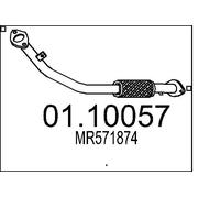 MTS Tubo di scarico 01.10057 anteriore con flessibile per Mitsubishi Pajero Sport 2.5TD