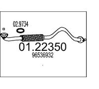 MTS 01.22350 Tubo gas scarico