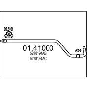 MTS 01.41000 Tubo gas scarico