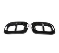 Tubo di scarico Auto Esterno ABS Nero/Argento Silenziatore di Scarico per Coda del Tubo Adesivi Copertura per Mercedes per Benz GLE GLC GLS W167 X253 X167(3)