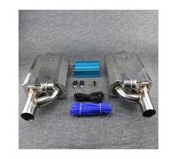 Tubo Di Scarico Auto Per BMW E90 E46 Marmitta Scarico Per Auto 304 Acciaio Inox Interruttore Controllo Remoto Elettrico Tubo Suono Profondo Doppia Coda(Pneumatic 63)