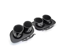 Tubo di Scarico Auto Terminale di scarico per auto Quad in acciaio inossidabile 304 per 992 per Carrera 2/4 /S /4S(Nero)