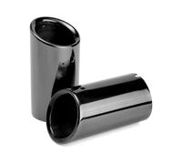 Tubo di Scarico Auto Universale 2 Pezzi Per Q5 2009-2012 In Acciaio Inox Auto Terminale Di Scarico Terminale Tubo Di Scarico Argento Nero Accessori Auto Tubo di scarico per auto(Black)