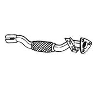 75 CV TUBO GAS SCARICO PER VAUXHALL Combo Tour MK II (C) F25 1.3 CDTi 16V KW 55