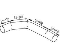 Tubo di scarico centro 47272 DINEX