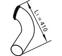 Tubo di scarico centro 80746 DINEX