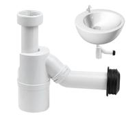Tubo di scarico del lavello della cucina, impianto idraulico del lavello della cucina - Trappola P tubo di drenaggio anti-blogging regolabile,Idraulico anti-flusso