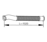 Tubo di scarico DINEX 22188