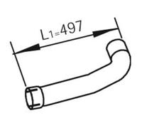Tubo di scarico DINEX 47276