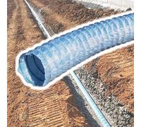 Tubo di scarico flessibile con filtro in tessuto non tessuto per drenaggio giardino, cortile e patio, soluzione efficace per il flusso d'acqua