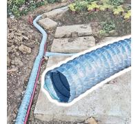 Tubo di scarico flessibile e permeabile con filo di acciaio, alta capacità di penetrazione, filtra i detriti per un efficiente drenaggio dell'acqua in campi agricoli, acque piovane e aree di