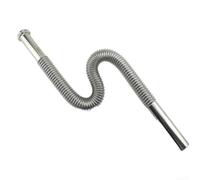 Tubo di scarico flessibile in acciaio inossidabile con tubo corrugato e curvatura a S per prevenire il backup dei gas fognari e supportare un drenaggio efficiente (90 cm)