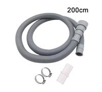 Tubo Di Scarico For Lavatrice, Lavastoviglie, Tubo Di Prolunga Con Fascette Stringitubo, Accessori For Lavatrice, 100/150/200 Cm(200CM)