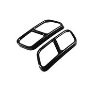 Tubo di Scarico Gola Coda Copertura Terminale Di Scarico Per Auto Per Mercedes Benz Per Classe SR W221 W222 C217 W251 GL X166(Black)