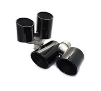 Tubo Di Scarico In Acciaio Inox Argento Per Alfa Per Romeo Per Giulia 200 280 Collettori Di Scarico A Quattro Uscite Modello Cloverleaf Edition(NERO)