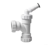 Tubo di scarico in PVC, diametro 40 mm, design a T con connettore dritto a tre vie per impianto idraulico del lavello della cucina per ottimizzare le prestazioni di drenaggio