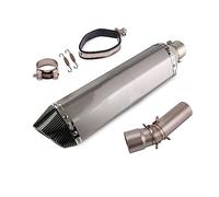 Tubo Di Scarico Moto Mid Link Tubo Slip On 51mm Silenziatore A Doppia Uscita No DB Killer Per F800GS F650GS F700GS F800GT(5)