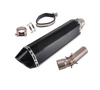 Tubo Di Scarico Moto Mid Link Tubo Slip On 51mm Silenziatore A Doppia Uscita No DB Killer Per F800GS F650GS F700GS F800GT(3)
