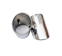 Tubo Di Scarico Per Auto Consigli Per Silenziatore In Acciaio Inossidabile Cromato Accessori Per 2 Pezzi Per Q7 TDI Per Quattro 2006-2013(Argento)
