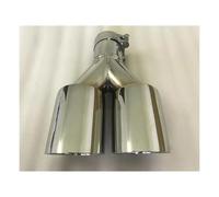 Tubo Di Scarico Per Auto In Acciaio Inox Obliquo Doppio Marmitta Modifica Accessori Auto(66MM IN- 101MM OUT)