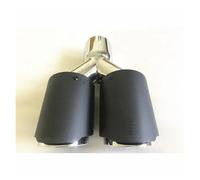 Tubo Di Scarico Per Auto In Fibra Di Carbonio Accessori Doppi Silenziatori Universali Per Automobili In Acciaio Inossidabile Terminale Di Coda(66-101MM)