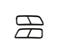 Tubo di scarico per auto Per Cadillac XT5 XT4 2016-2018 2 pezzi in acciaio inossidabile per auto per tubo di scarico della Per gola Uscite Per coda Telaio copertura Trim(Nero)