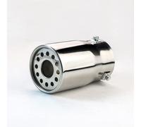 Tubo di scarico per auto Riloer da 80 mm, silenziatore di scarico per auto DB killer, silenziatore cromato, acciaio inossidabile, argento