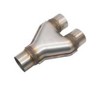 Tubo Di Scarico Per Auto Y Sound Boost Per Silenziatore Universale Y Tube 2 "2.25" 2.5 "3" Punte Di Uscita Di Ingresso Terminale Di Coda(76MM)