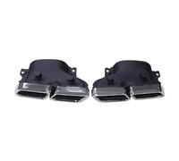 Tubo di Scarico Per Benz Per Classe C W205 C63 C180 C200 C260 C300L Scarico Modificato Quattro Uscite Terminale Di Scarico Quadrato Aggiornamento Terminale(Silver A)