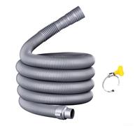 Tubo di scarico per lavatrice per modelli standard completamente automatici, lunghezza regolabile, morsetto resistente alle perdite, per lavatrici, condizionatori d'aria, bacini, 4 m, 5 m, EVA (3