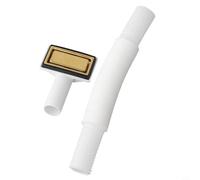 Tubo di scarico per lavello con design flessibile, realizzato in acciaio inossidabile SUS304 e PVC, lunghezza regolabile da 230 mm a 530 mm, adatto per più raccordi di scarico del lavandino