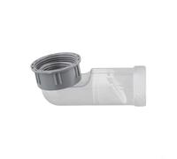 Tubo di scarico per lavello da cucina, trasparente, deodorante, valvola di ritegno a gomito, trappola anti-riflusso, in polipropilene, 45 mm, lato laterale, tubo di scarico per bacino, drenaggio