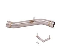 Tubo di Scarico per Moto Metà Di Collegamento Tubo Di Scarico Moto Per 1290 Per Super Duke R 2014 2015 2016 Eliminatore In Acciaio Inox Imbottiture Silenziatore