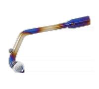 Tubo di Scarico per Moto Moto Di Fuga Di Scarico Slip On Anteriore Centrale Tubo Di Collegamento Modificato GP In Acciaio Inox Per SYM Per DRG BT Per DRG158 Per DRG 158(Blu)